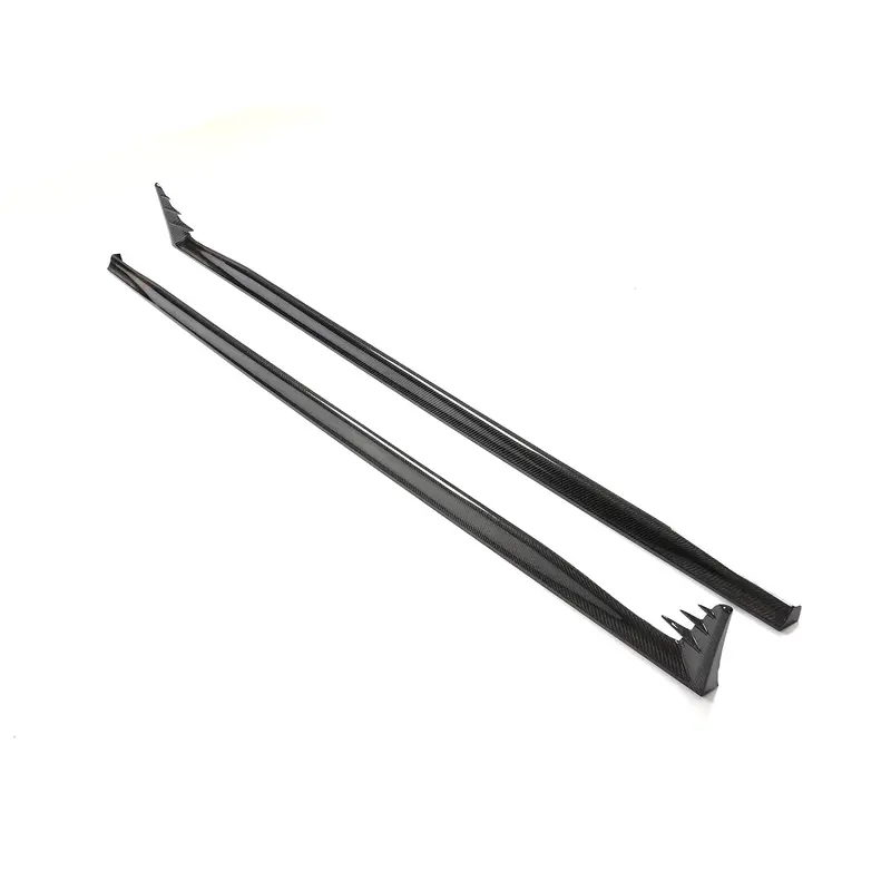 Vw Golf Mk8 Gti & R Line V Style Carbon Fibre Side Skirt 21-Present 1