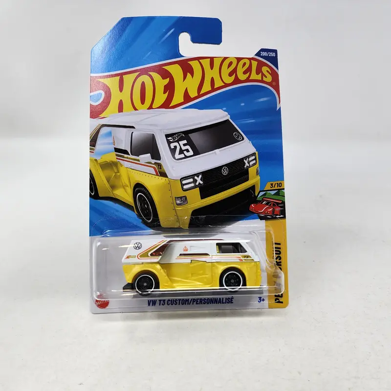 Vw T3 Custom #200 * White/Yellow * 2025 Hot Wheels 1