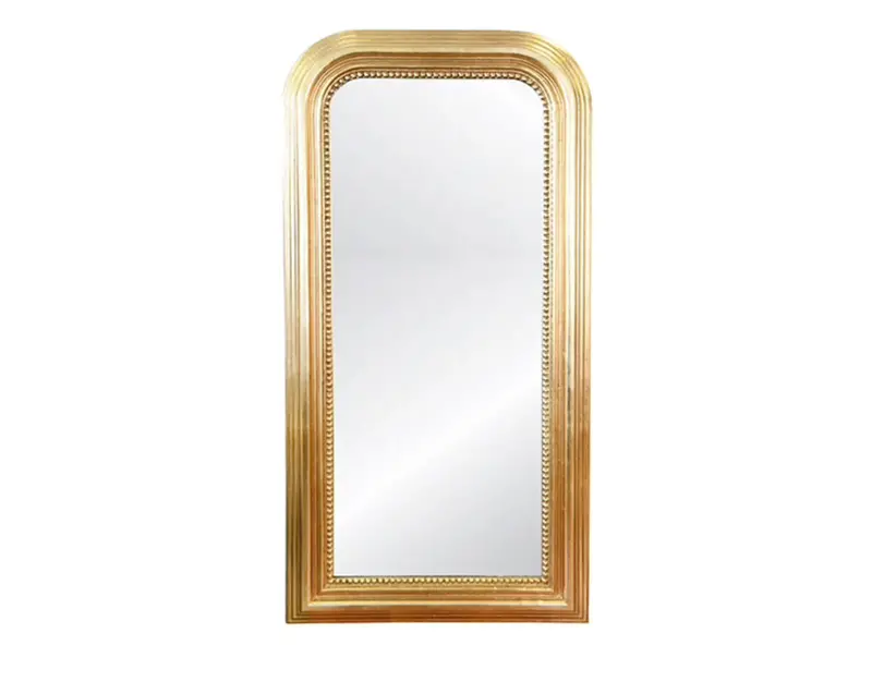 Waverly Gold Leaf Floor Mirror 1