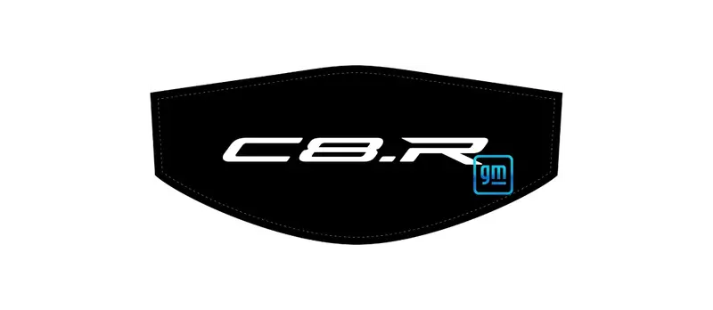 White And Black C8.R Trunk Cover Convertible Or Coupe 1