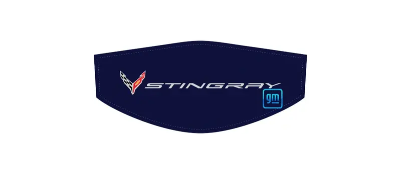 White Stingray Flags C8 Trunk Cover Convertible Or Coupe 1