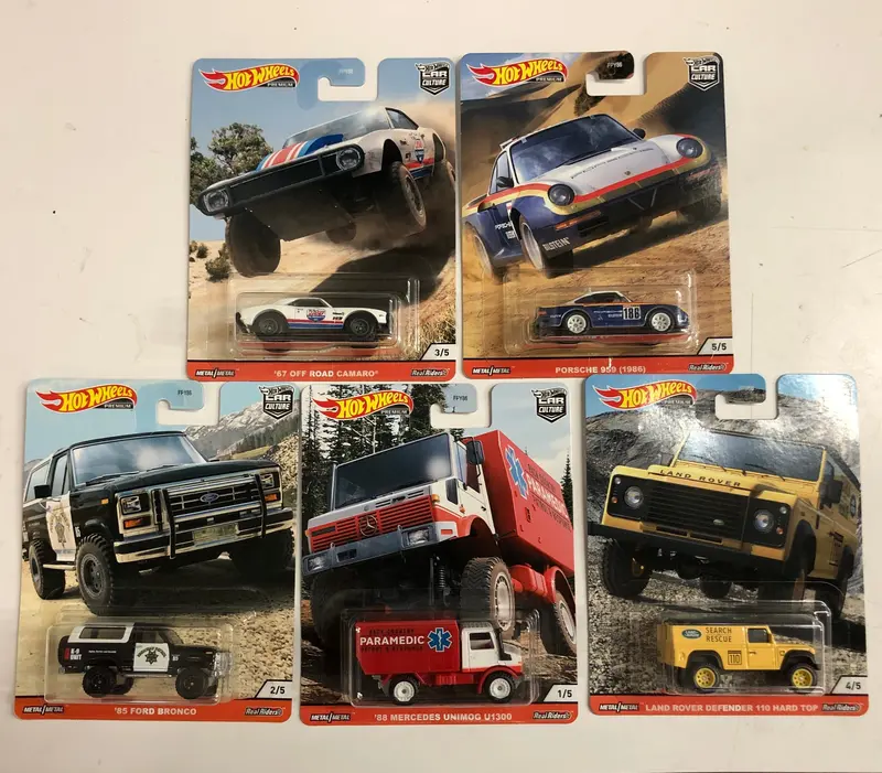 Wild Terrain Complete 5 Car Set * Hot Wheels Car Culture 1