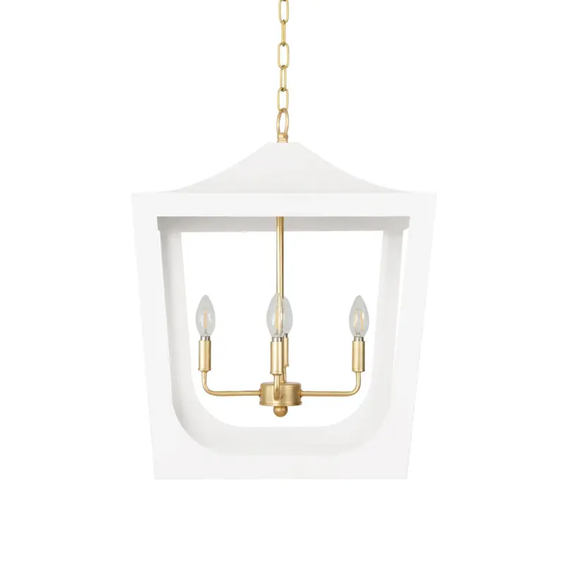 Wimble Pagoda Four Light Lantern - White 1