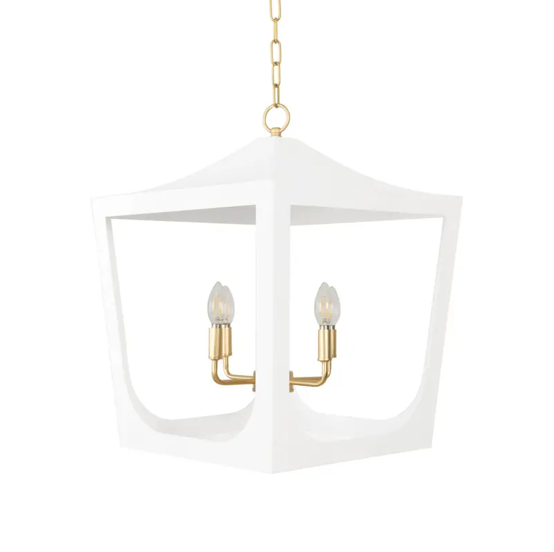 Wimble Pagoda Four Light Lantern - White 2