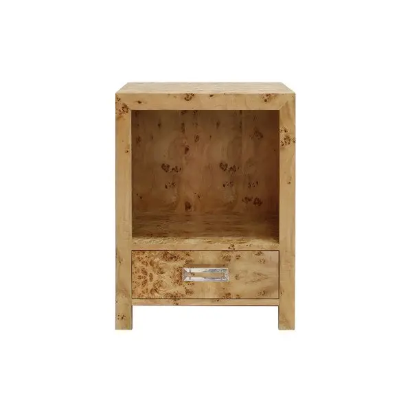 Winnie Burlwood One Drawer Side Table 2