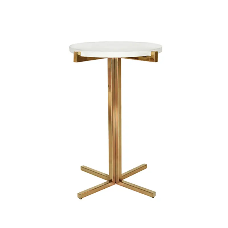 Winslet Marble & Brass Side Table 1