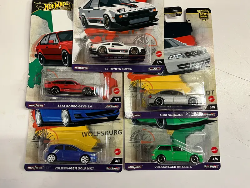 World Tour * Complete 5 Car Set * 2024 Hot Wheels Car Culture Case A 2