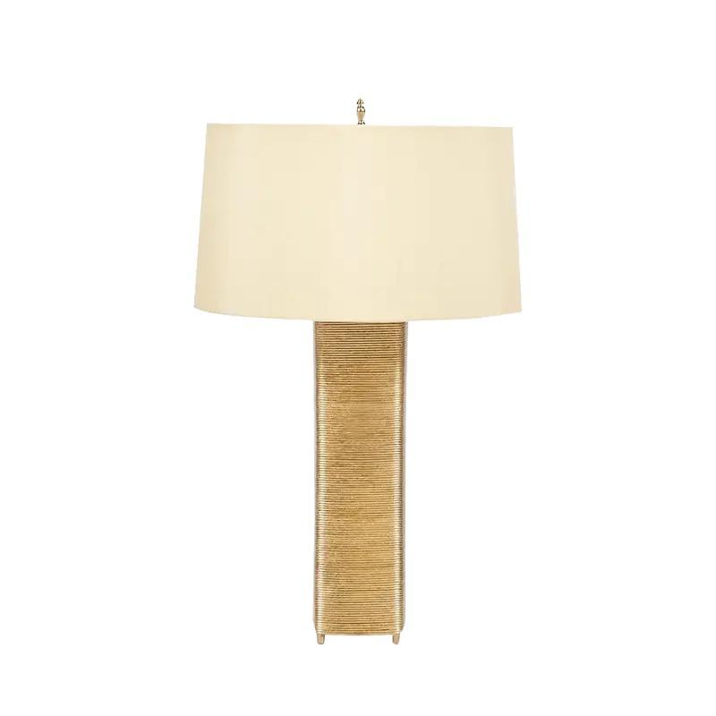 Wrapt Wire Table Lamp W/Silk Shade 1