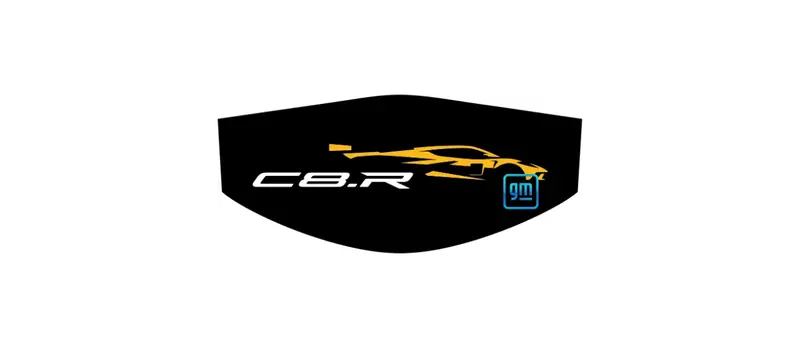 Yellow C8.R Race Car Trunk Cover Convertible Or Coupe 1