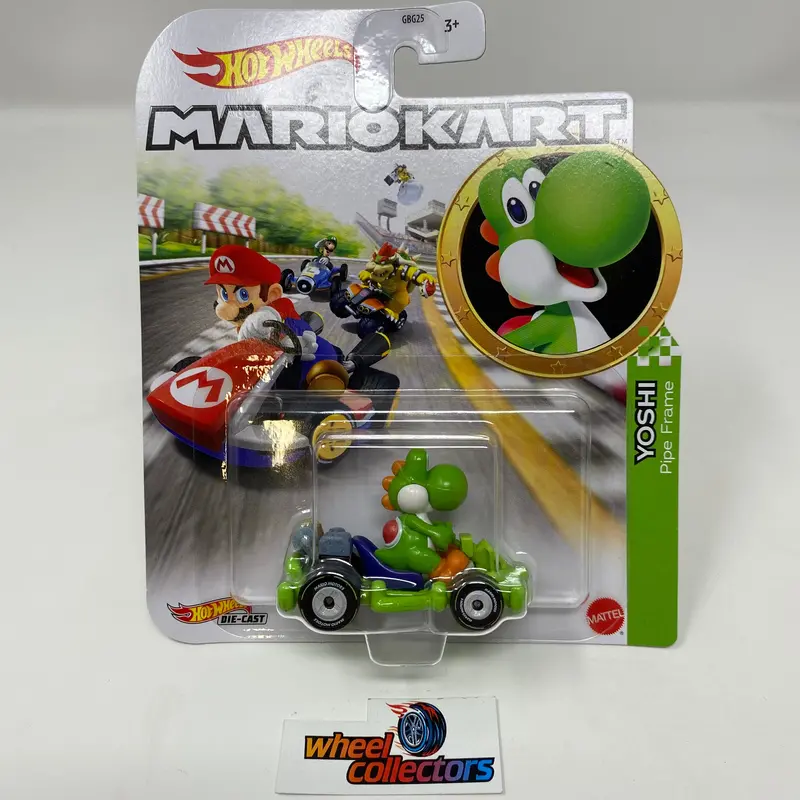 Yoshi Pipe Frame *  Hot Wheels Mario Kart Nintendo 1