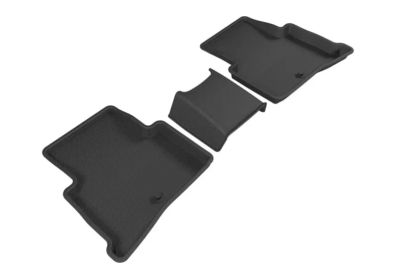3D Maxpider 2017-2020 Kia Sportage Kagu 2Nd Row Floormats - Black 1