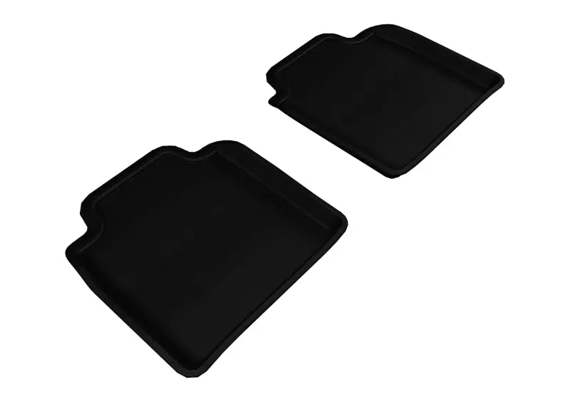3D Maxpider Black All-Weather Floor Mats For 2007–2012 Lexus Ls460L & Ls600Hl – Second Row Kagu Style 1