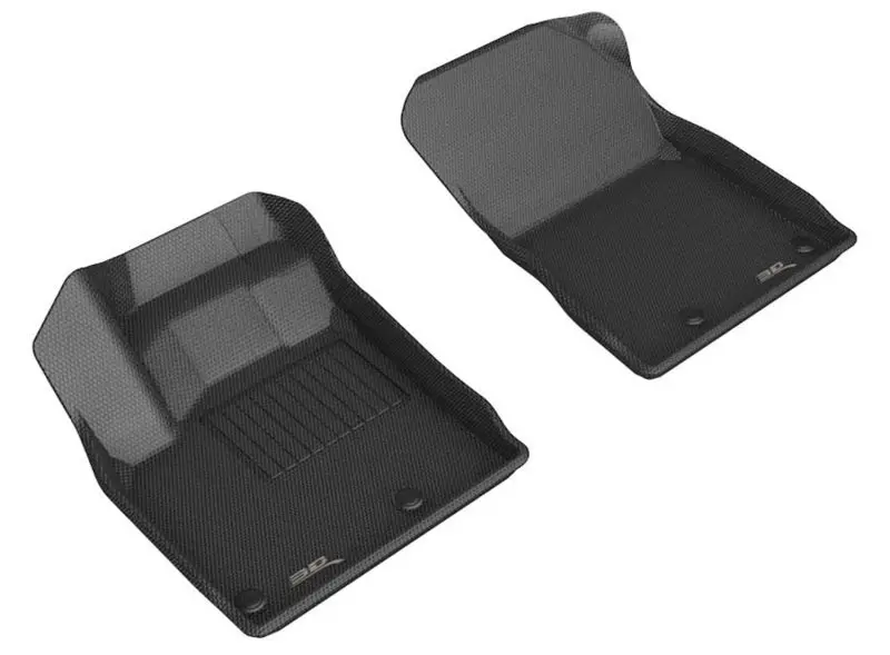 3D Maxpider First-Row Floor Mat For 2021–2022 Nissan Rogue Kagu – Black 1