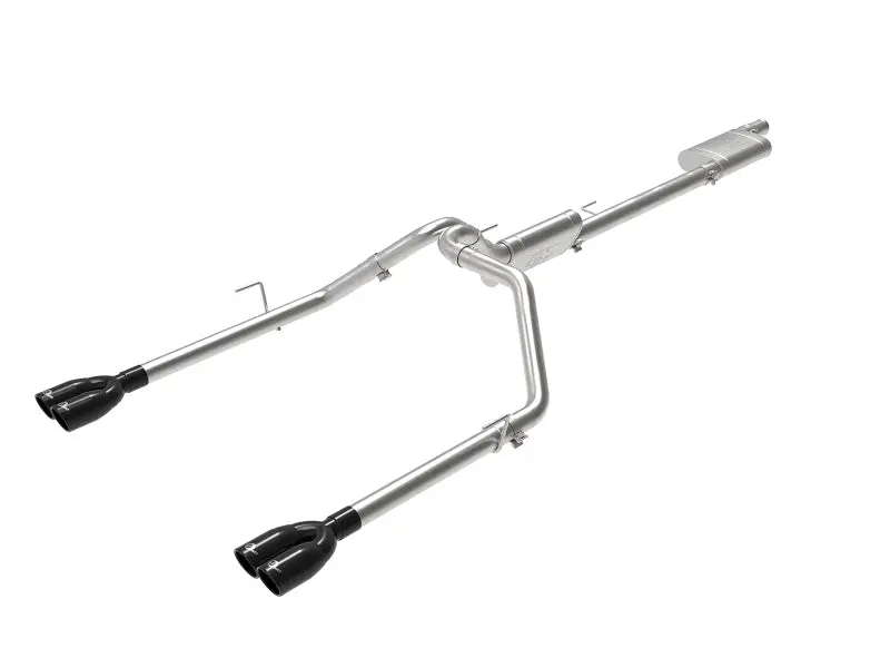 Afe Vulcan Series 3" To 2.5" Stainless Steel Cat-Back Exhaust For 2020 Jeep Gladiator Jt V6 3.6L – Black Tips 1