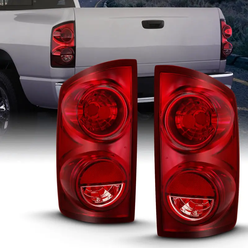 Anzo Oe-Style Red Lens Tail Light Assembly For 2007–2009 Dodge Ram 1500 1