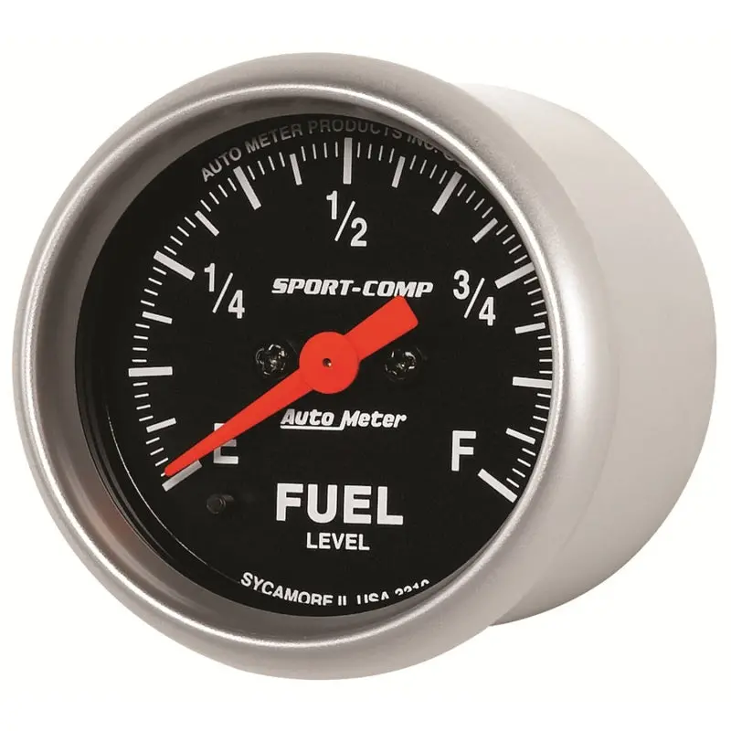 Autometer Sport Comp 52Mm Full-Sweep Electronic Fuel Level Gauge – Programmable Empty-To-Full Range 2