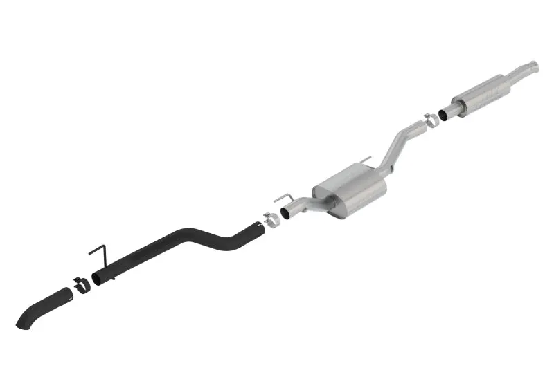 Borla S-Type Climber Cat-Back Exhaust System For 2020 Jeep Gladiator Jt (3.6L V6 Awd) With Black Turndown Tip 1