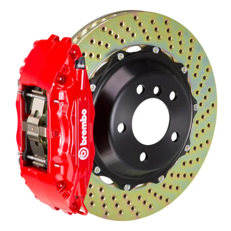Brembo 06-08 997.1 (Excl. Pccb)/99-04 996 Front Gt Bbk 6 Piston Cast 355X32 2Pc Rotor Drilled-Red 1