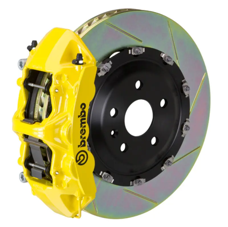 Brembo 12-18 Cls550/15-18 Cls400 Front Gt Bbk 6 Piston Cast 380X34 2Pc Rotor Slotted Type1-Yellow 1