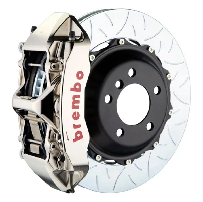 Brembo Front Gtr Big Brake Kit For 2017–2020 Audi Rs3 Sedan – 380X34Mm Slotted Two-Piece Rotors, Nickel Finish 1