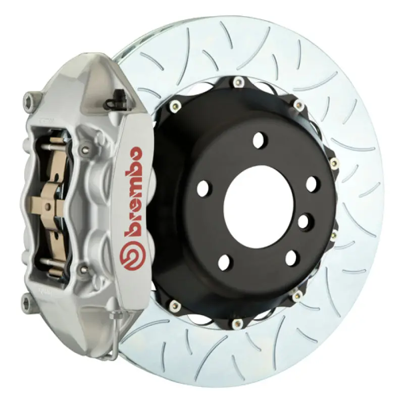 Brembo Gt Big Brake Kit For 2011–2012 Bmw 1M – Rear, 4-Piston Calipers, 380X28Mm Slotted Two-Piece Rotors, Type-3 Silver Finish 1