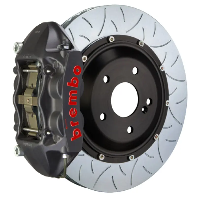 Brembo Gts Big Brake Kit For 2007–2015 Audi Q7 (4L) – Rear, 4-Piston Calipers, 380X28Mm Slotted Two-Piece Rotors, Type-3 Black Finish 1