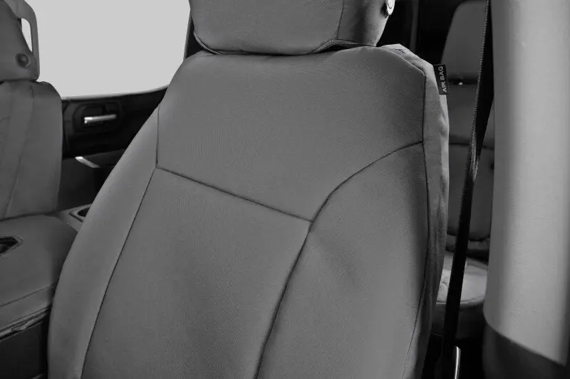 Covercraft Endura Precisionfit Front Row Seat Covers For 2023–2024 Chevrolet Silverado – Silver 1
