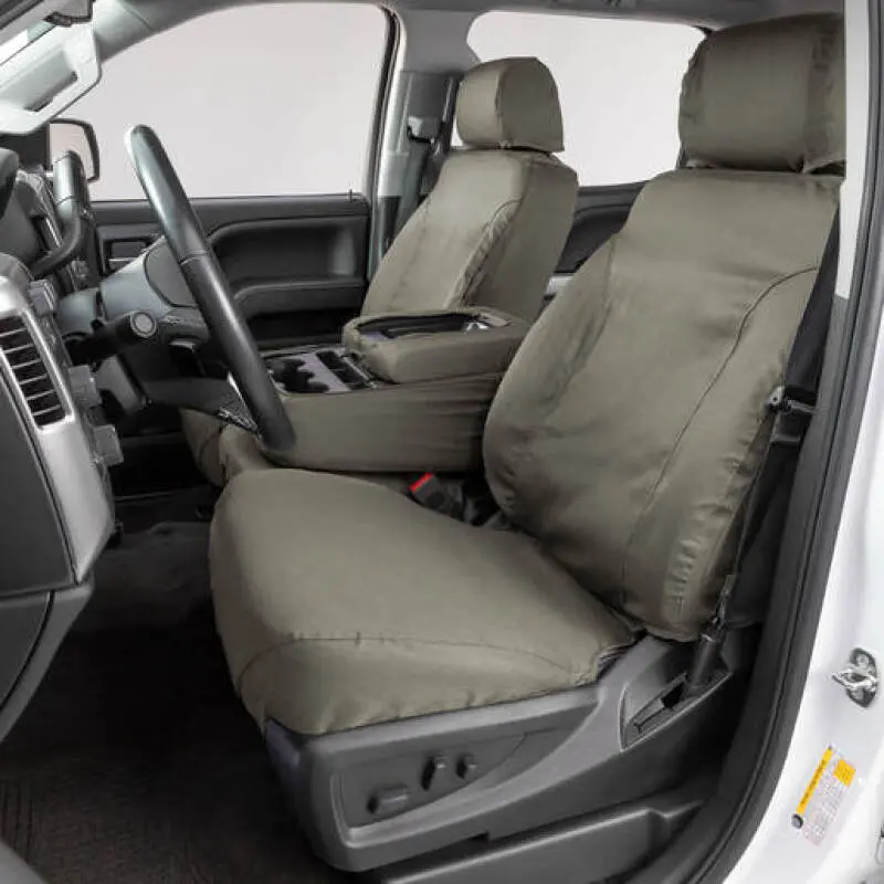 Covercraft Polycotton Seatsaver Front Row Covers For 2023 Chevrolet Equinox – Custom-Fit Misty Grey 1