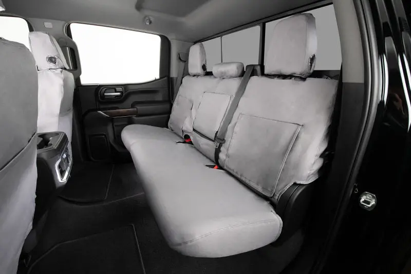 Covercraft Seatsaver Custom Seat Covers For 2000–2007 Ford Super Duty – Second Row, Polycotton Blend, Grey 1