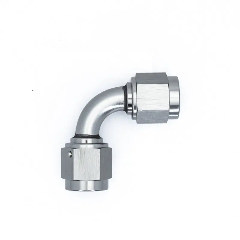 Deatschwerks 6An Female Swivel 90° Fitting – Matte Black Anodized 1