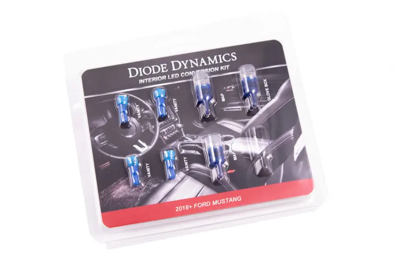 Diode Dynamics Blue Interior Led Light Kit – Stage 1 For 2018–2019 Ford Mustang 1