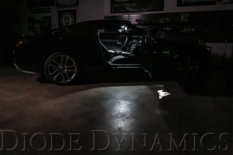 Diode Dynamics Blue Interior Led Light Kit – Stage 1 For 2018–2019 Ford Mustang 2