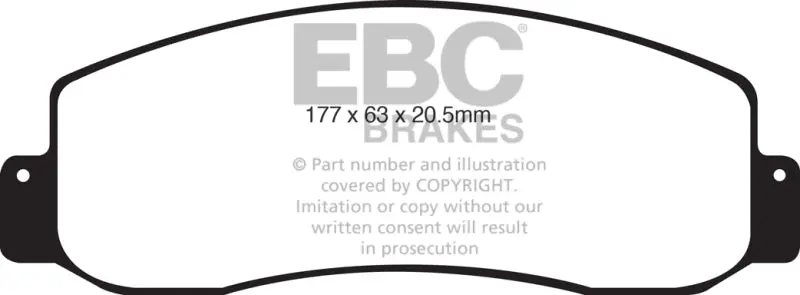 Ebc 05-07 Ford F250 (Inc Super Duty) 5.4 (2Wd) Ultimax2 Front Brake Pads 2