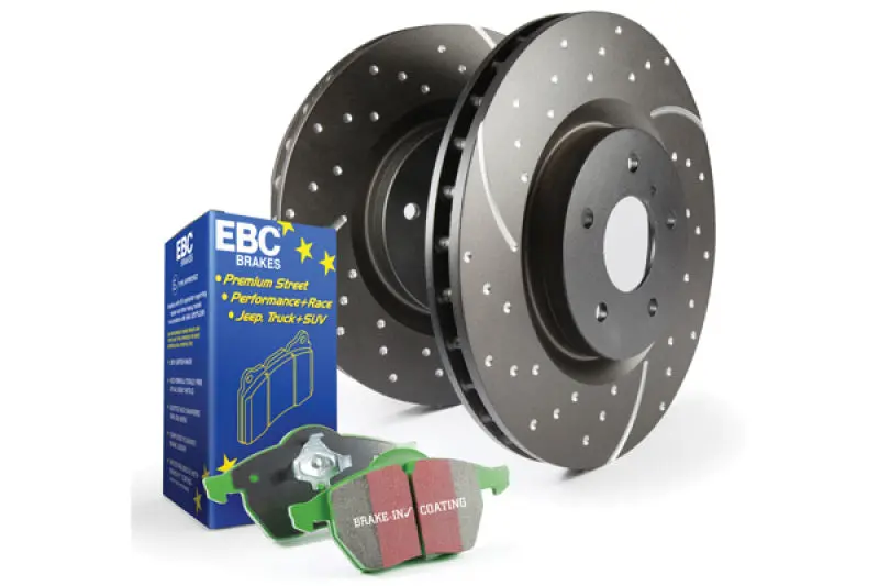 Ebc S3 Greenstuff Brake Pad & Gd Drilled Rotor Kit – Performance Street Package 1