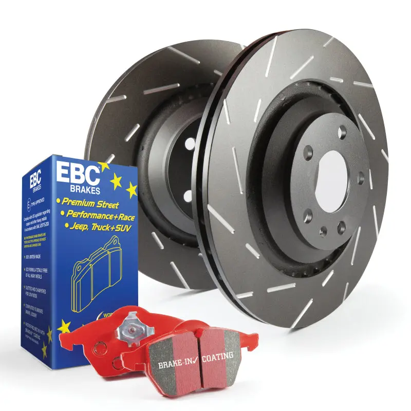 Ebc S4 Street Performance Brake Kit – Redstuff Pads & Usr Drilled/Slotted Rotors 1