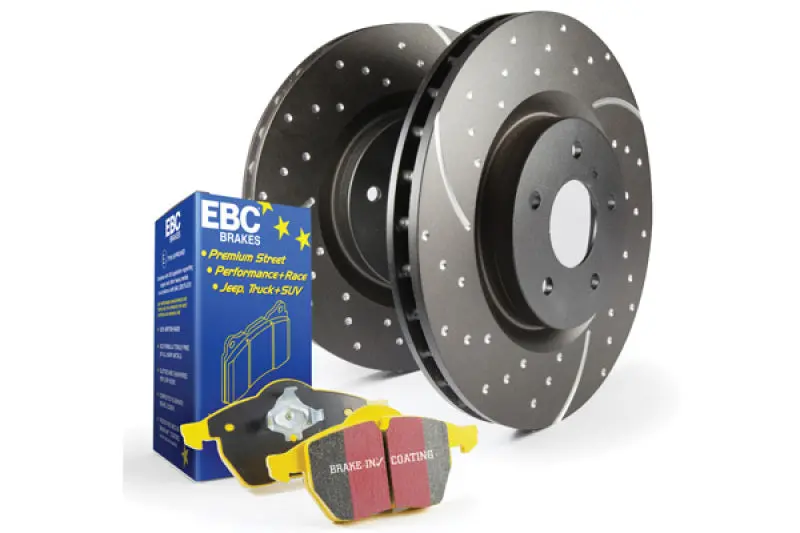 Ebc S5 Brake Kit – Yellowstuff Performance Pads With Gd Series Drilled & Slotted Rotors 1