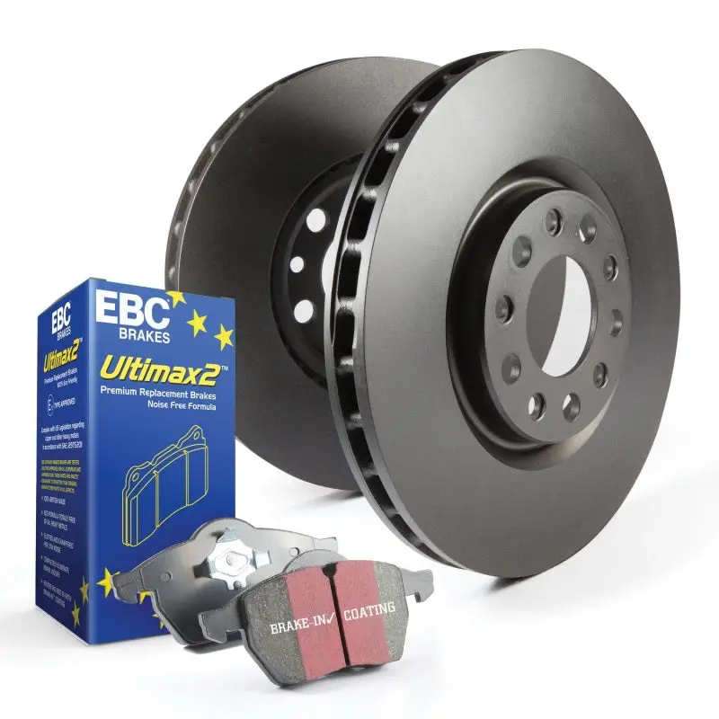 Ebc Ultimax S1 Brake Kit – Front Pads And Rk Series Rotors, Performance Street Package 2