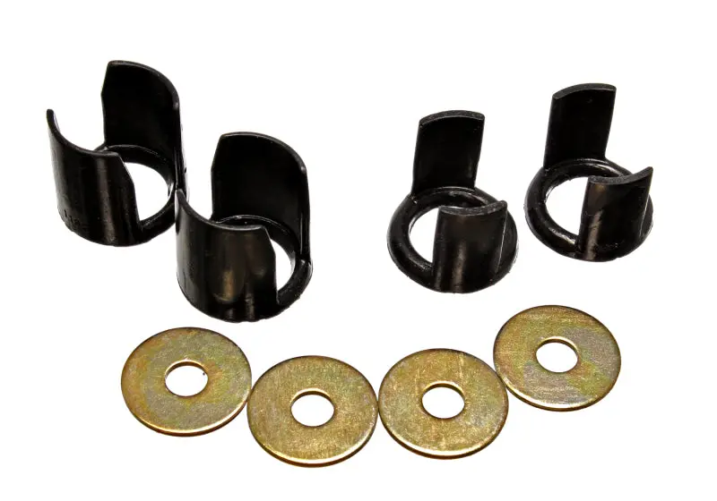 Energy Suspension 89-94 Nissan 240Sx (S13) Black Rear Subframe Insert Set - A Supplement To The Subf 2