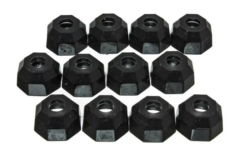 Energy Suspension Tie Rod End Boot – Octagonal Design (12Mm), Black Rubber 1