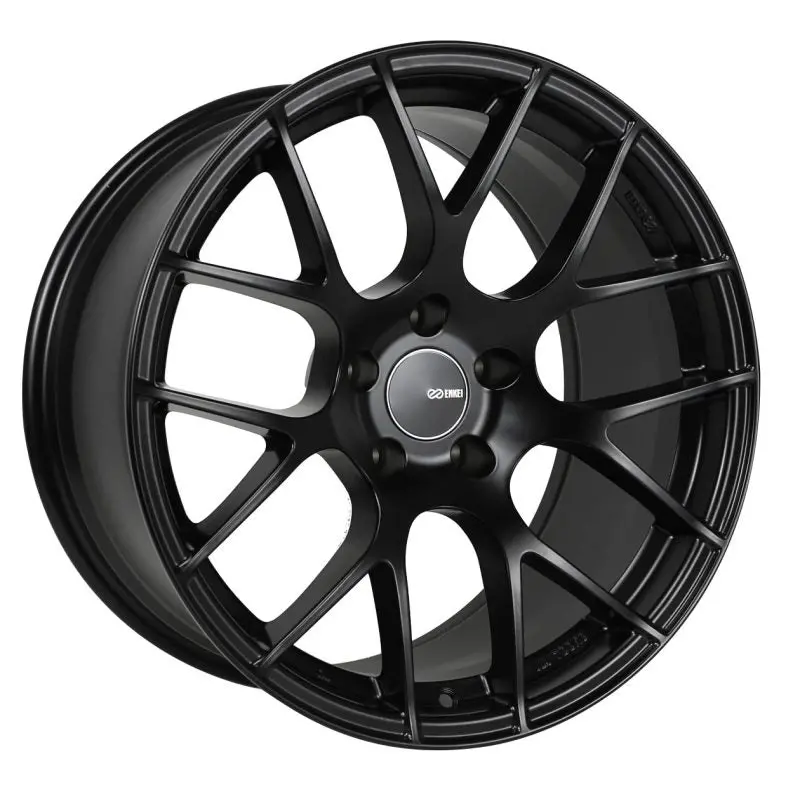 Enkei Raijin 18X8 Inch Matte Black Alloy Wheel – 5X112 Bolt Pattern, 45Mm Offset, 72.6Mm Center Bore 1