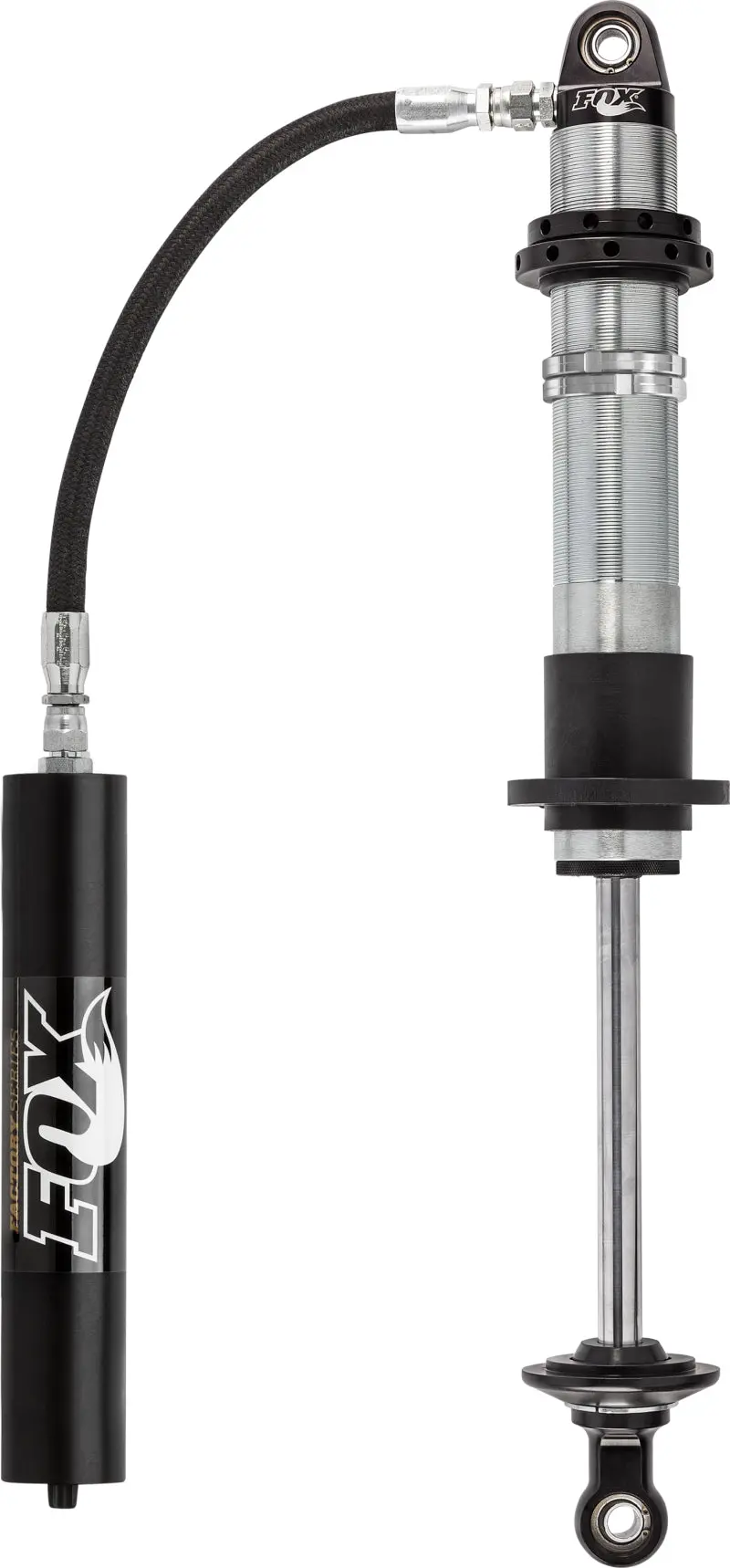 Fox 2.5 Factory Series 8In. Remote Reservoir Coilover Shock 7/8In. Shaft (50/70) - Black/Zinc 2