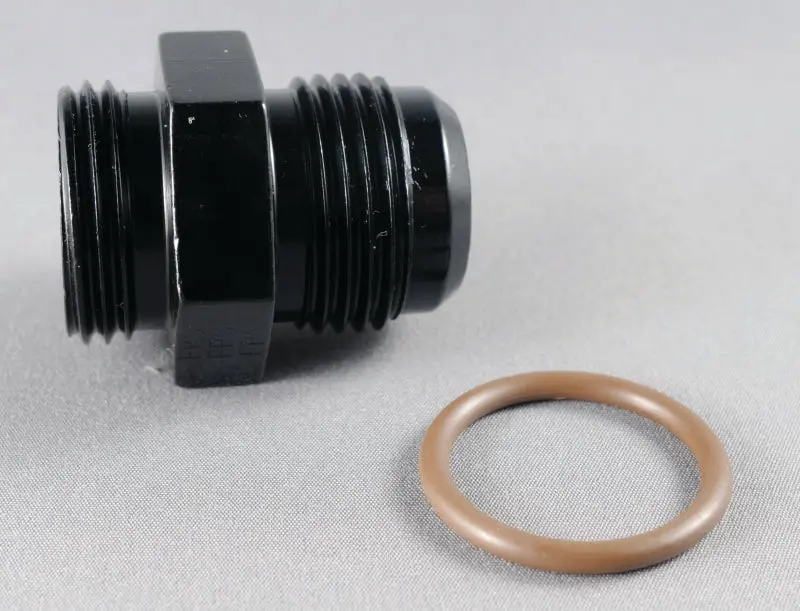Fragola -12An To 1-1/16"-12 Filter Fitting – Black Anodized 1