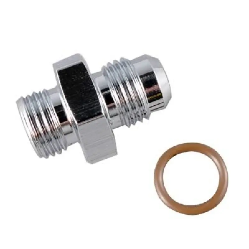 Fragola -8An To 3/4"-16 (8) Radius O-Ring Fitting – Chrome Plated 1