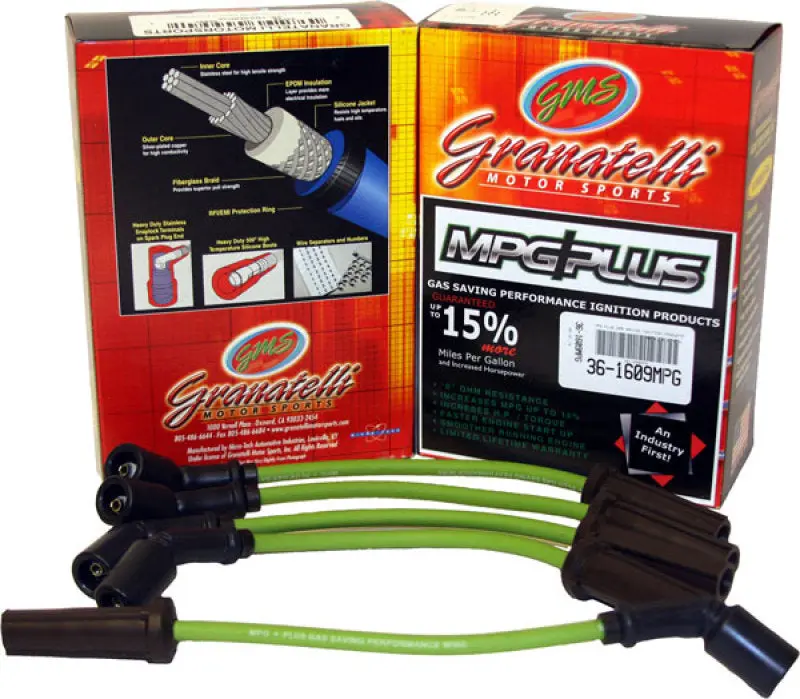 Granatelli Mpg Plus Ignition Wire Set For 1993–1998 Jeep Grand Cherokee 5.2L V8 1