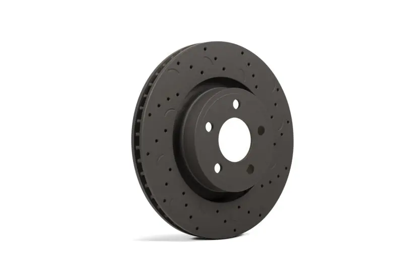 Hawk Talon Drilled & Slotted Front Brake Rotors For 2004 Porsche Cayenne (330Mm) 1