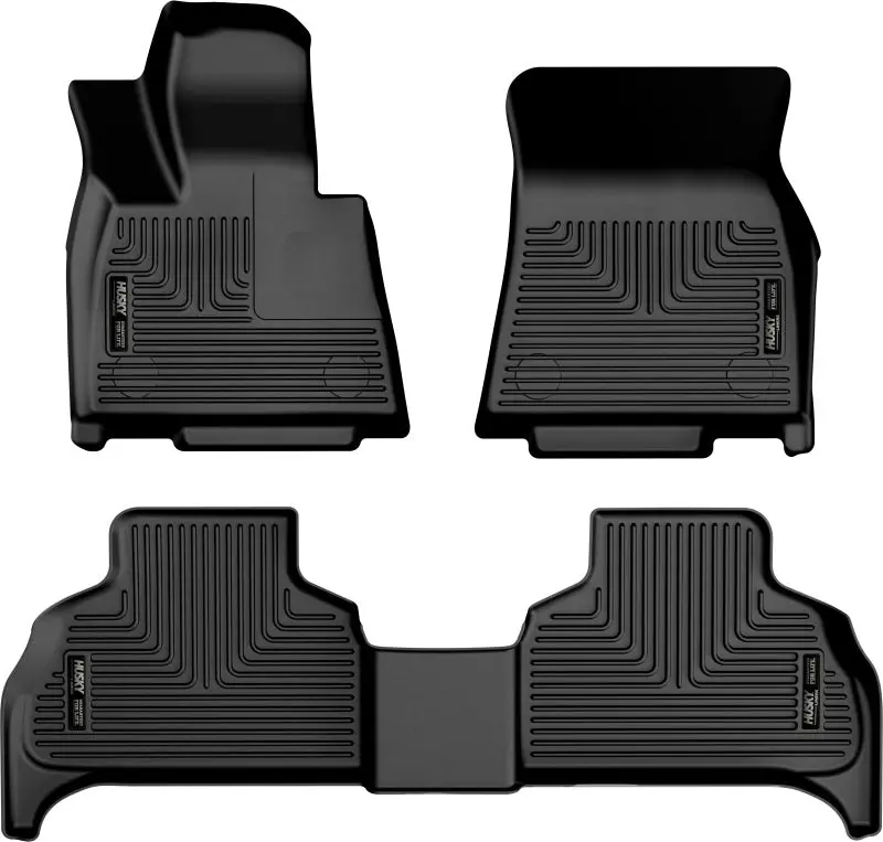 Husky Liners Weatherbeater Floor Mats For 2019–2023 Bmw X5 – Front & Second-Row Black Set 1