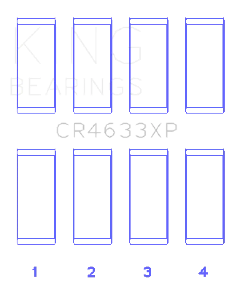King Oversize Rod Bearing Set – +0.001Mm For Peugeot Ep6Dt & Bmw N14B16C Engines 2