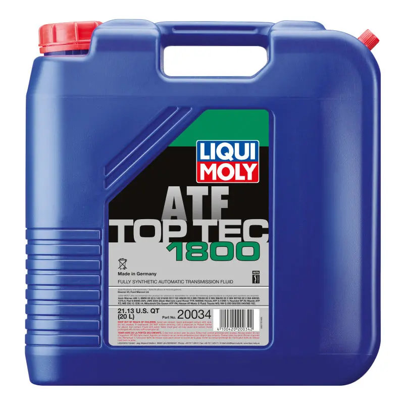 Liqui Moly Top Tec Atf 1800 Automatic Transmission Fluid – 20-Liter Drum 1