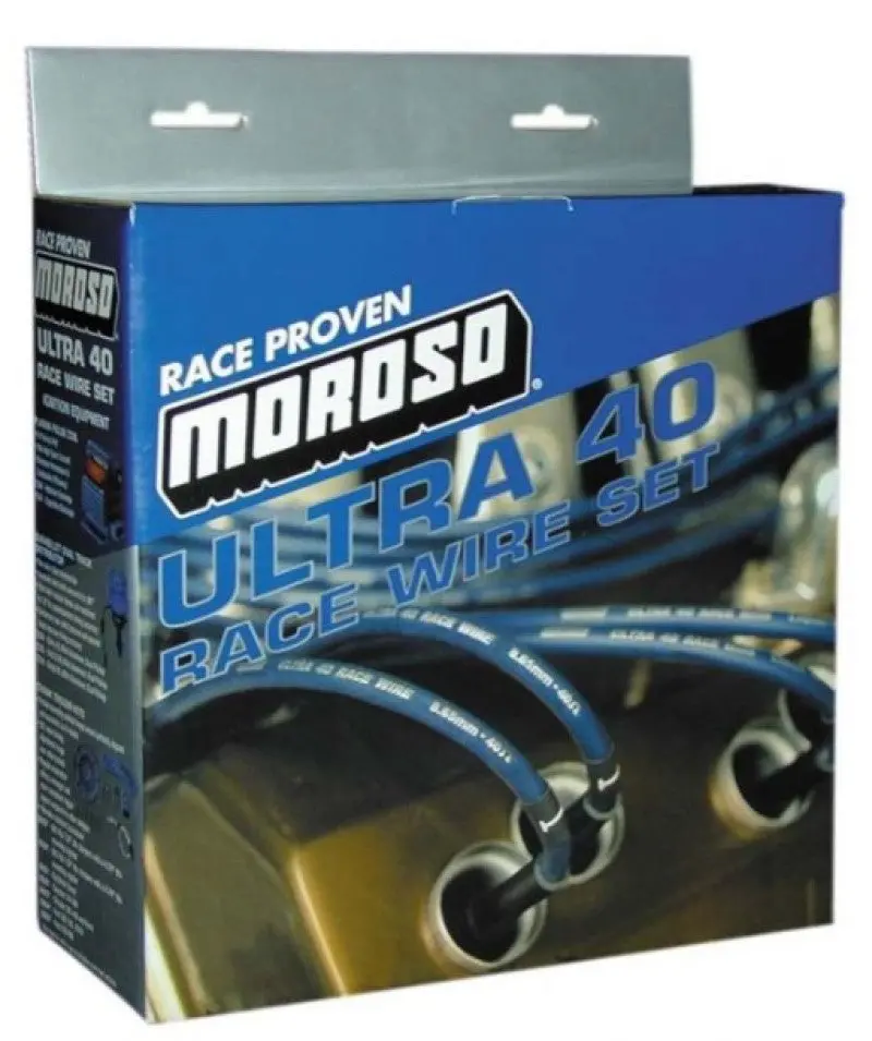 Moroso Ultra 40 Ignition Wire Set For Chevrolet Small-Block (Non-Raised Cam) – Unsleeved Black Construction 1