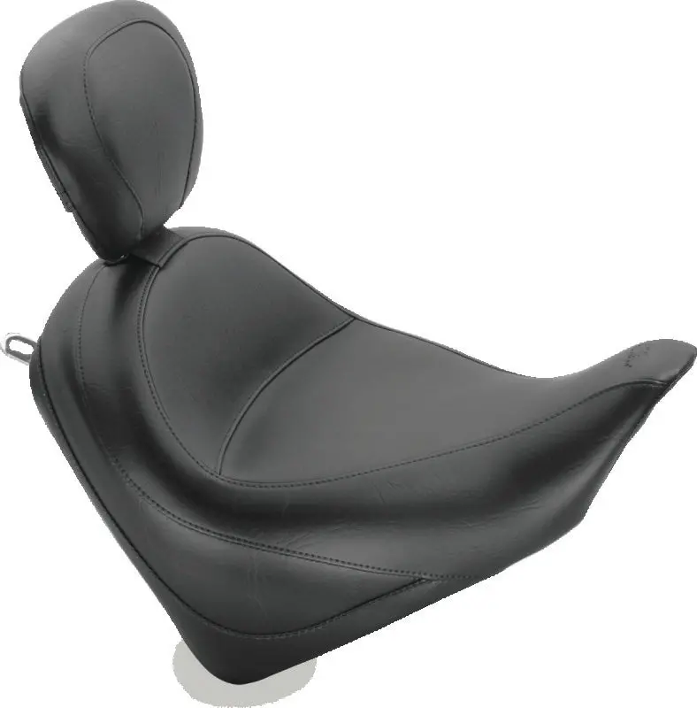 Mustang Solo Touring Seat With Driver Backrest For Honda Vt1300Cx Fury (2010–2021) – Black Upholstery 1